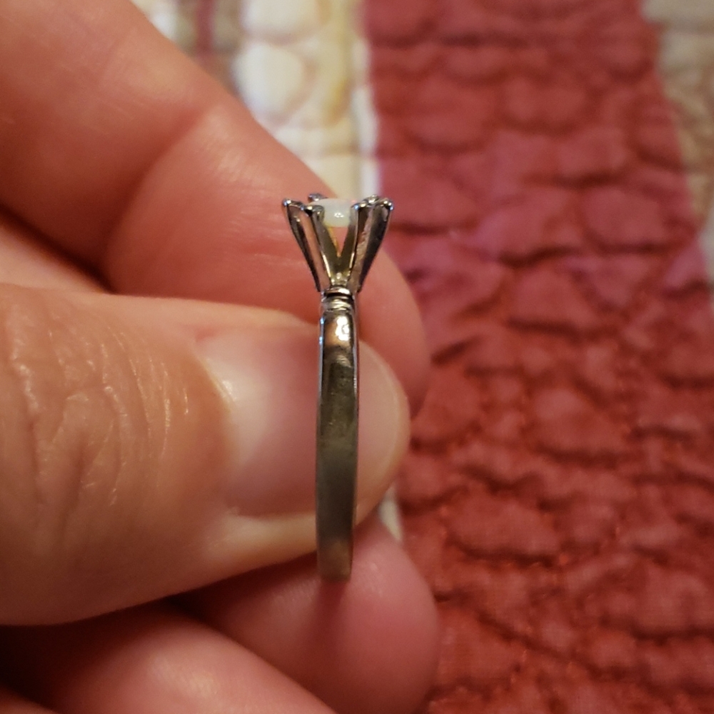 Opal Solitaire Ring - image 3